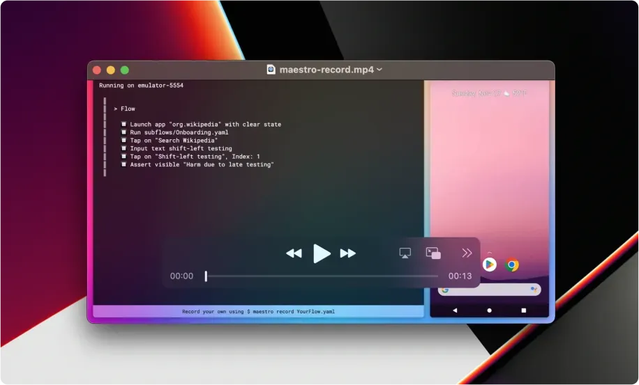 Introducing: “maestro record”