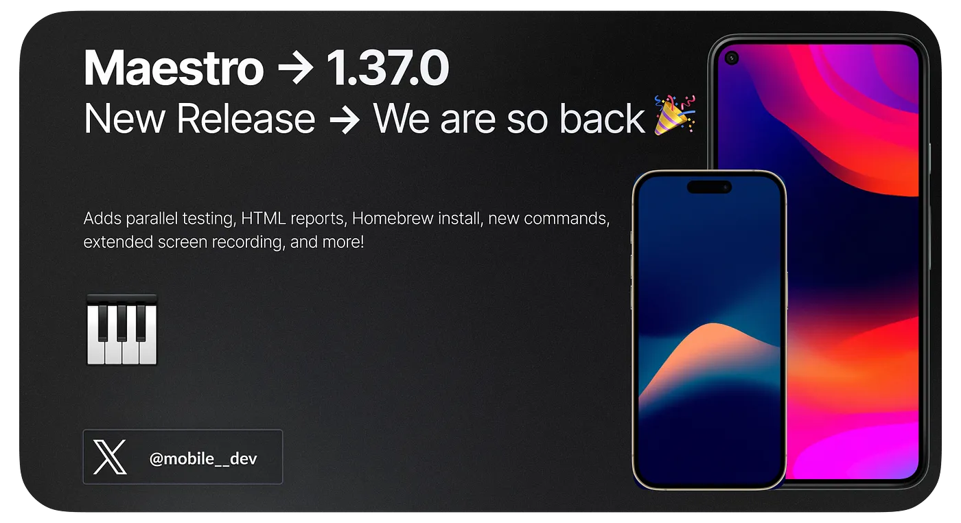 What's new in Maestro: 1.37.0