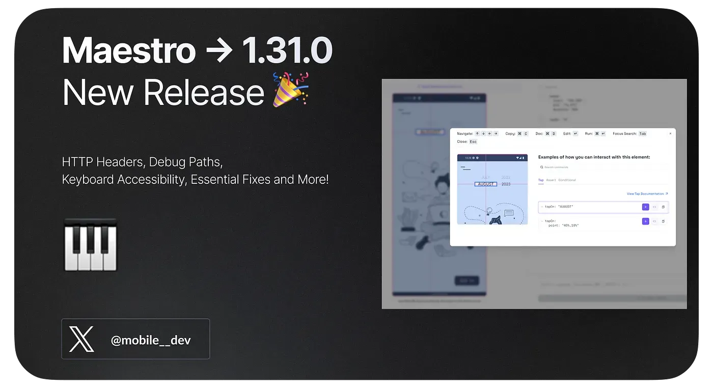 What’s New in Maestro: 1.31.0