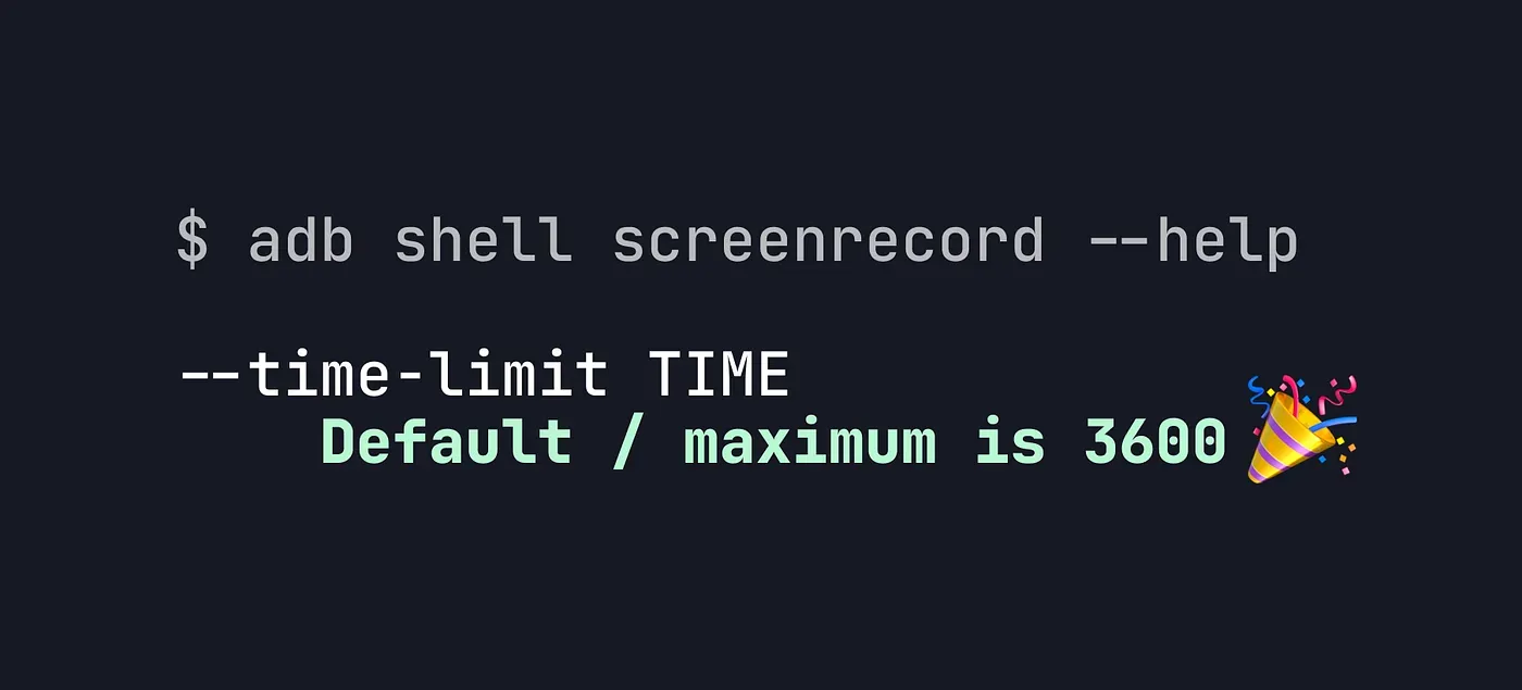 Fixing Android’s 3-minute screen recording limitation
