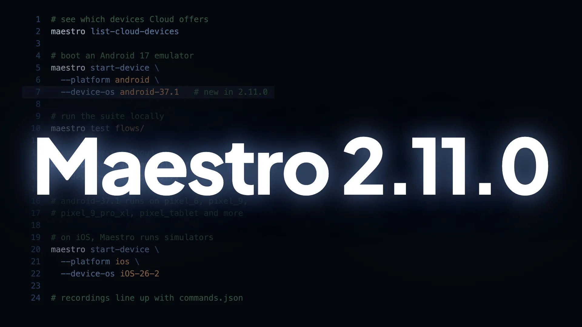Maestro CLI 2.11.0