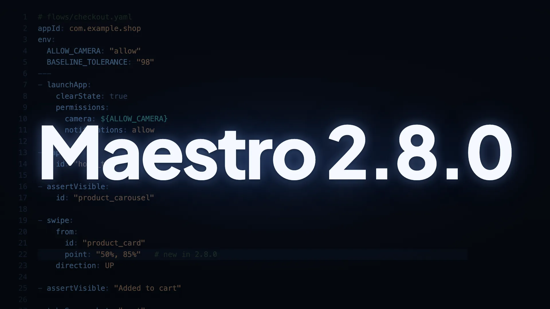 Maestro CLI 2.8.0
